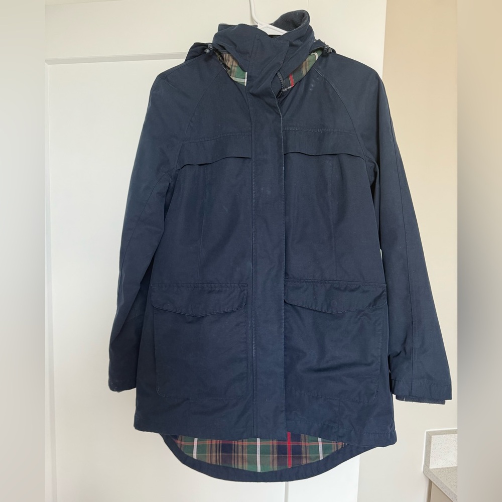 Pendleton Dark Blue Utility Jacket With Plaid Lin… - image 1